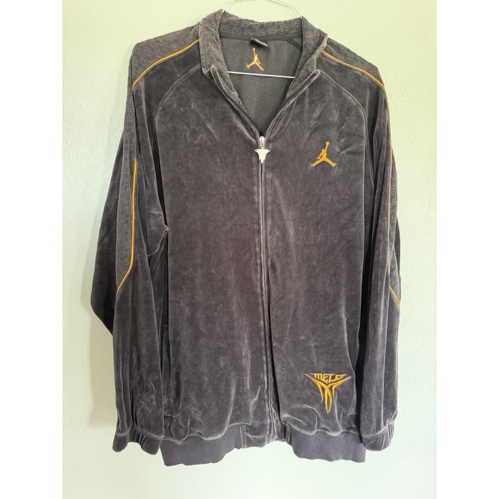vintage Y2K Nike Air Jordan Carmelo Anthony (Melo) full zip track jacket Sz XL